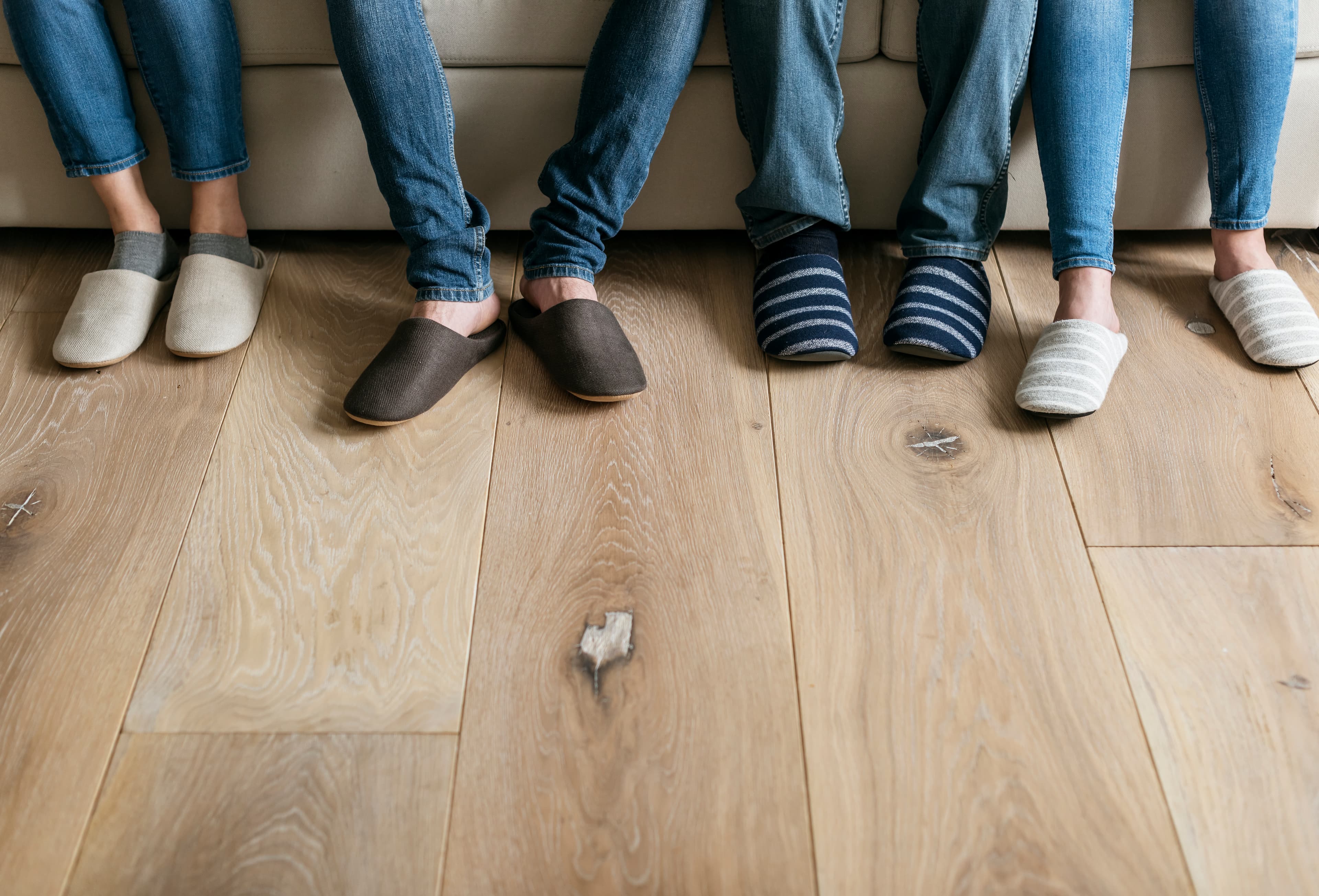 Laminate vinyl plank floor.
